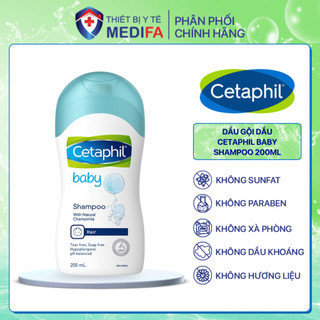 Dầu gội cho bé Cetaphil Baby Shampoo 200ml lành tính, mềm mượt, giữ ẩm, không kích ứng