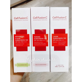 Kem chống nắng Cell Fusion C Laser / Clear / Toning Suncreen Đỏ / Xanh / Hồng