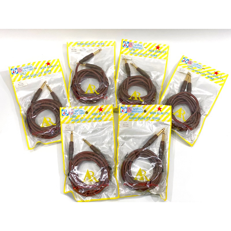 Dây jack kết nối ra loa dành cho đàn guitar, đầu jack 6ly, dây 3m-5m, chất lượng tốt, siêu nhạy, siêu bền