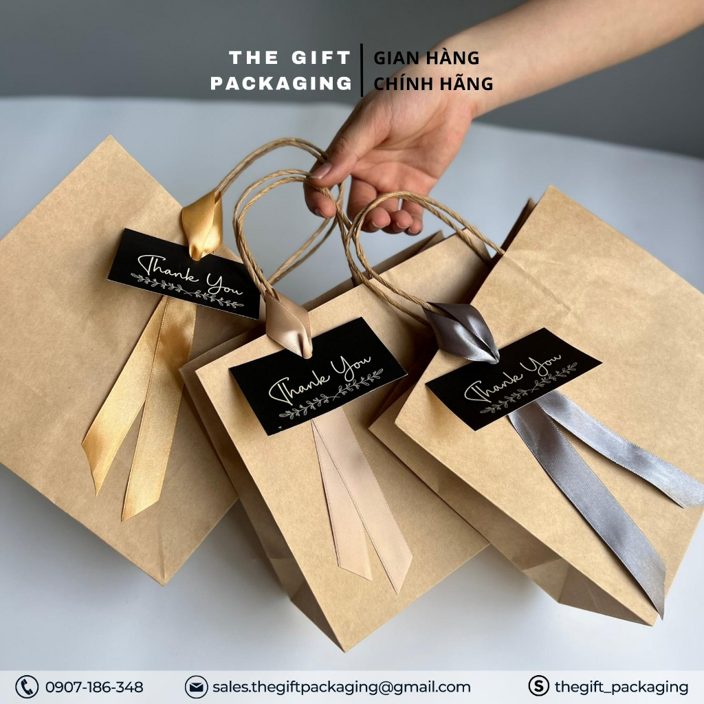 Thư cảm ơn  để trống thông tin shop - The Gift Packaging