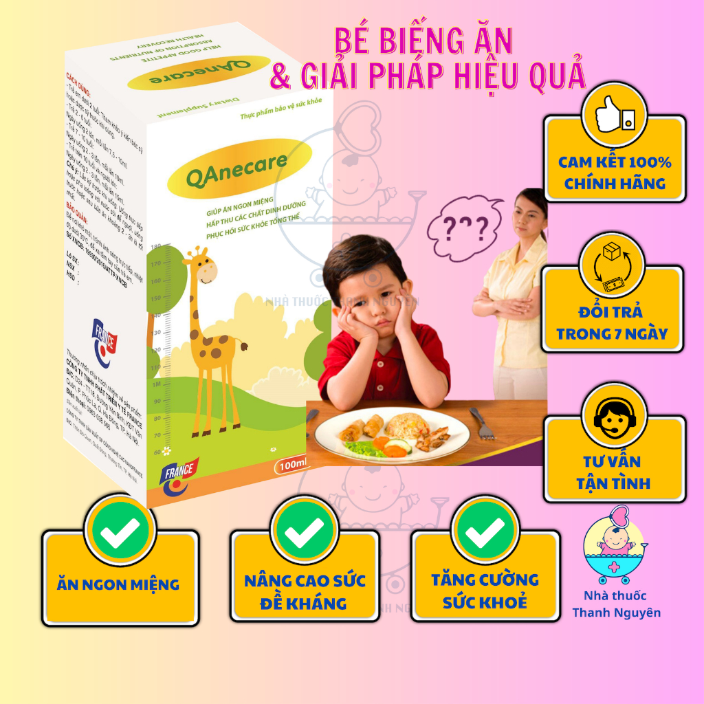 QANECARE giúp bé ăn ngon và tăng đề kháng