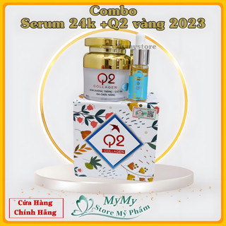 Combo serum 24k + q2 vàng