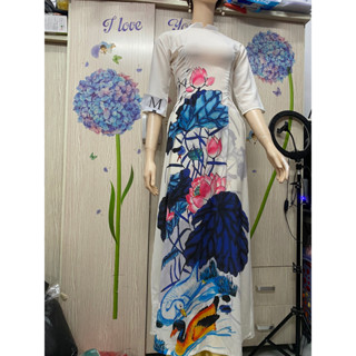 🎁 freeship Xtra🎁Aó dài lụa nhật 3d thanh lý giá rẻ hàng lẻ size