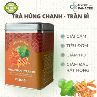 Trà Húng Chanh Trần Bì Hygie giảm ho, đau họng khàn tiếng Hộp 120g/250g