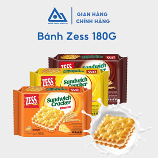 Bánh quy giòn kẹp kem hương chanh Zess 180g nhập khẩu Malaysia An Gia Sweets & Snacks