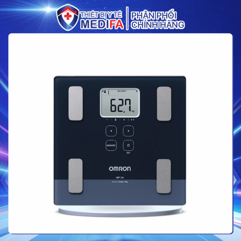 Cân phân tích lượng mỡ, đo chỉ số cơ thể Omron Body SCAN™ HBF-224, Chính hãng, Bảo hành 2 năm
