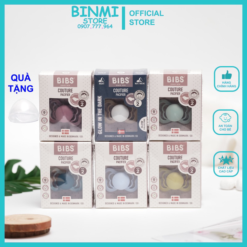 Ti Giả Bibs Couture: Núm Vát Chống Hô/ Vâu Cho Bé Chất Liệu Silicone