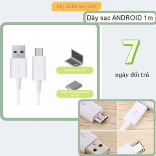 Dây sạc android 1m đầu sạc usb micro, cáp sạc micro usb cho samsung, oppo, vivo
