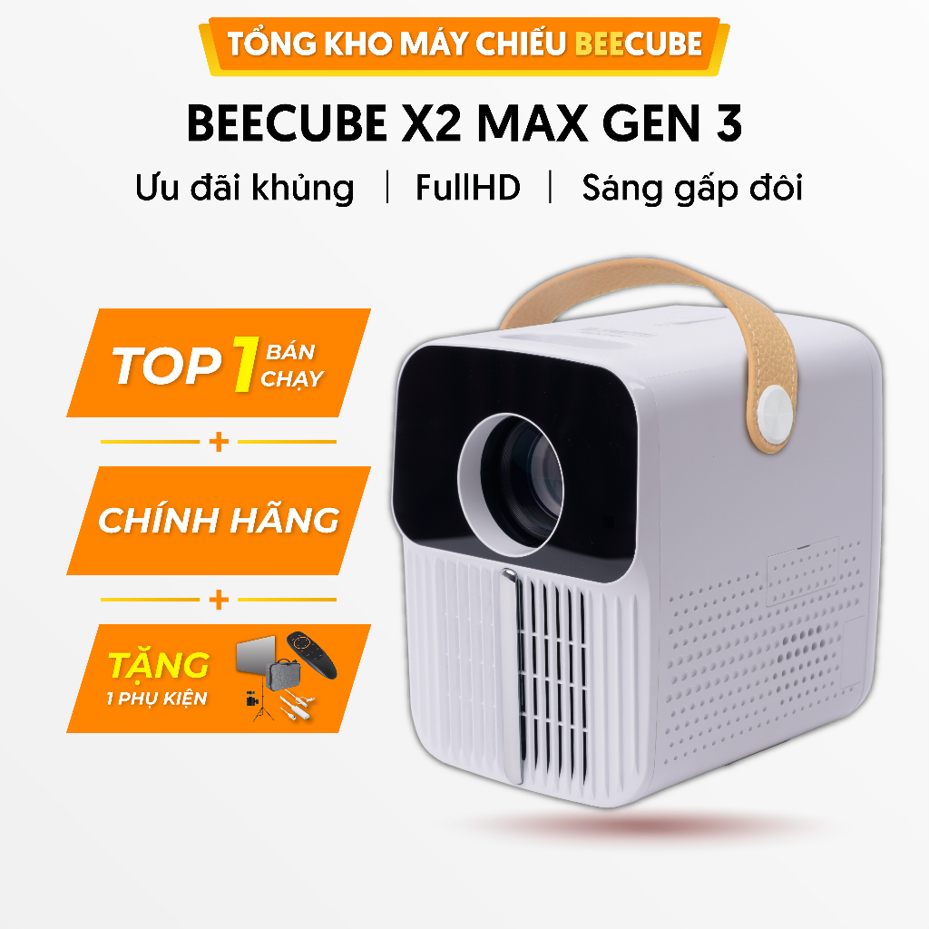MÁY CHIẾU MINI BEECUBE X2 MAX FULL HD 1080P ANDROID BẢO HÀNH 12 THÁNG CHÍNH HÃNG