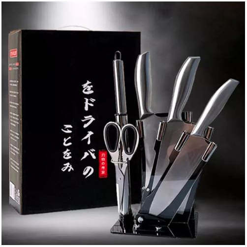 Bộ Dao Nhật 6 Món Nhà Bếp Japan - Bộ Dao nhà ăn 6 Món Inox Cao Cấp