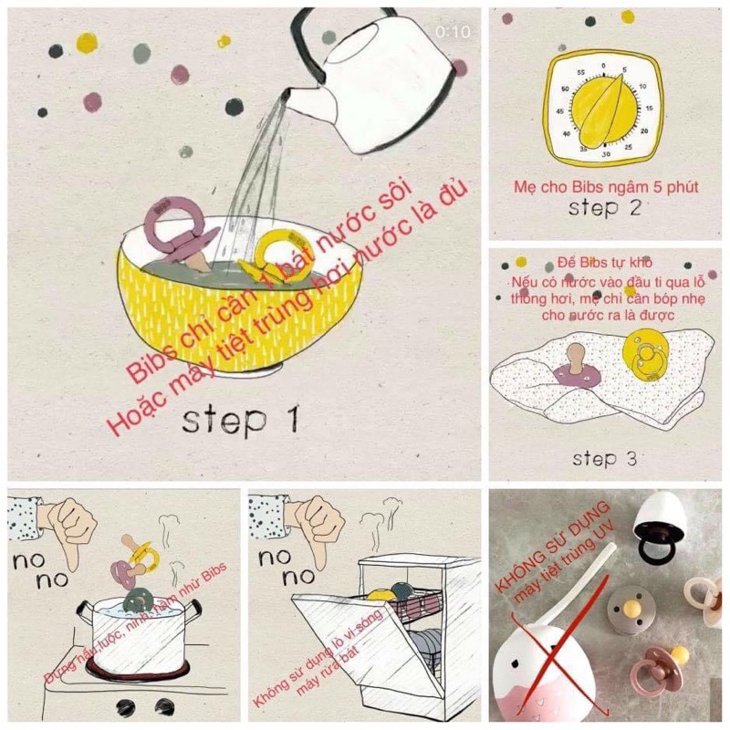 Ti Giả BIBS Color Đan Mạch Chính Hãng