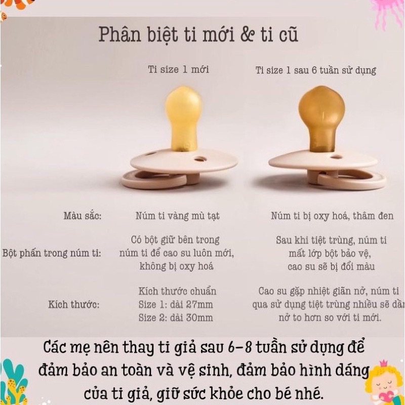 Ti Giả BIBS Color Đan Mạch Chính Hãng