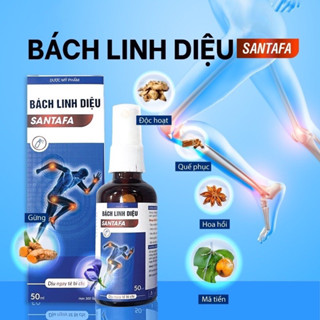 -Chai Xịt Giảm Nhanh Đau Nhức Xương Khớp Bách Linh Diệu Santafa Fobe - Chai 50ml