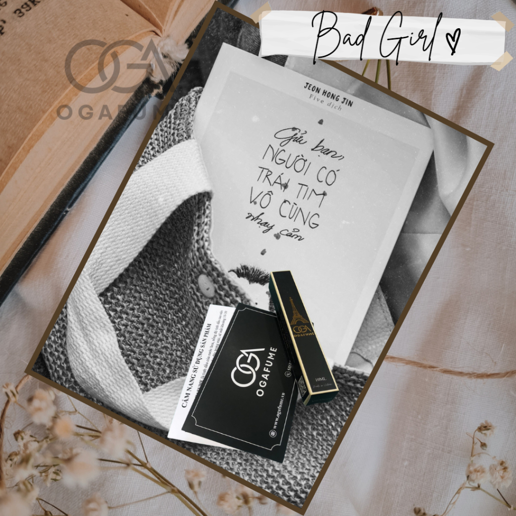 Tinh Dầu Nước Hoa Nữ Ogafume Bad Girl Quyến rũ, Cá tính, Gợi cảm 10ml