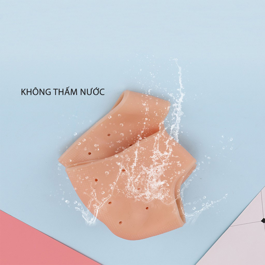 Set 2 Lót Gót Da Silicon Giày Nữ Bị Rộng, Lót Gót Chân Silicon Chống Đau Gót Chân, Lót Giày Silicon Chống Đau Gót Chân