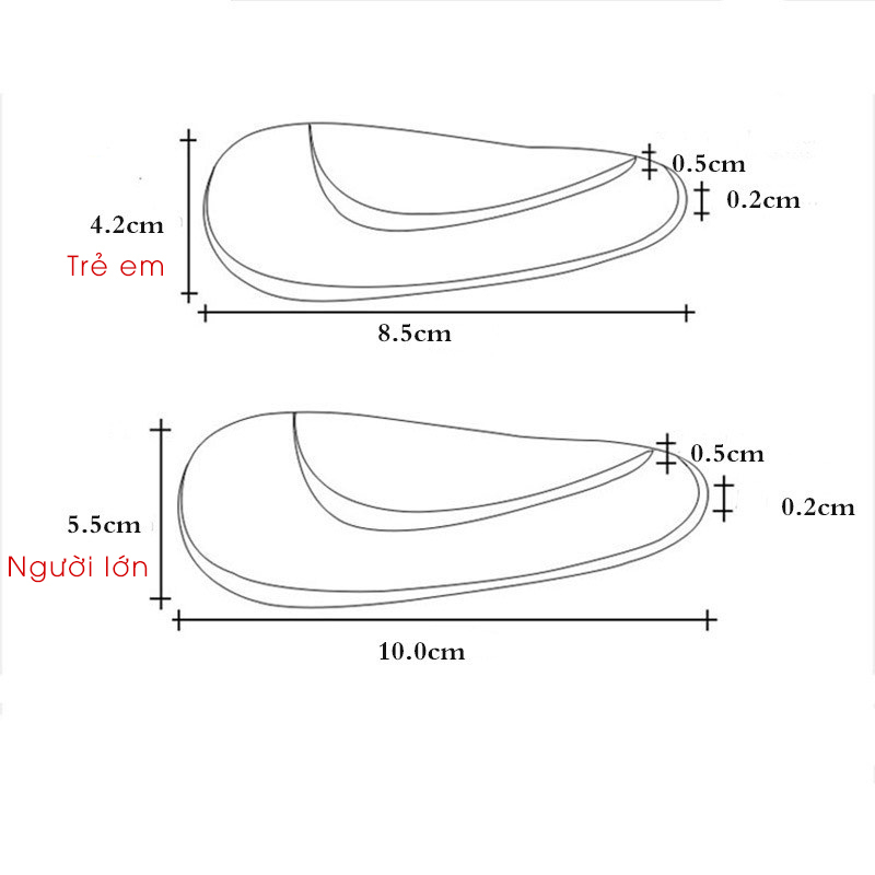 Đế Lót Giày Silicon Hỗ Trợ Chỉnh Hình Bàn Chân Bẹt, Chân Chữ X Người Lớn Và Trẻ Em