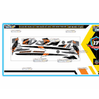 TEM CHẾ EXCITER 150 XÁM CAM ĐEN