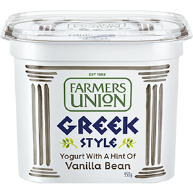 Sữa chua Hy Lạp vị Vanilla Bean - Farmers Union Greek Style Vanilla 950g