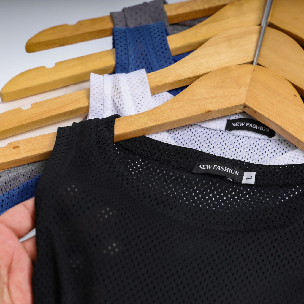 Áo thun ba lỗ lưới nam nữ mặc cực mát mùa hè