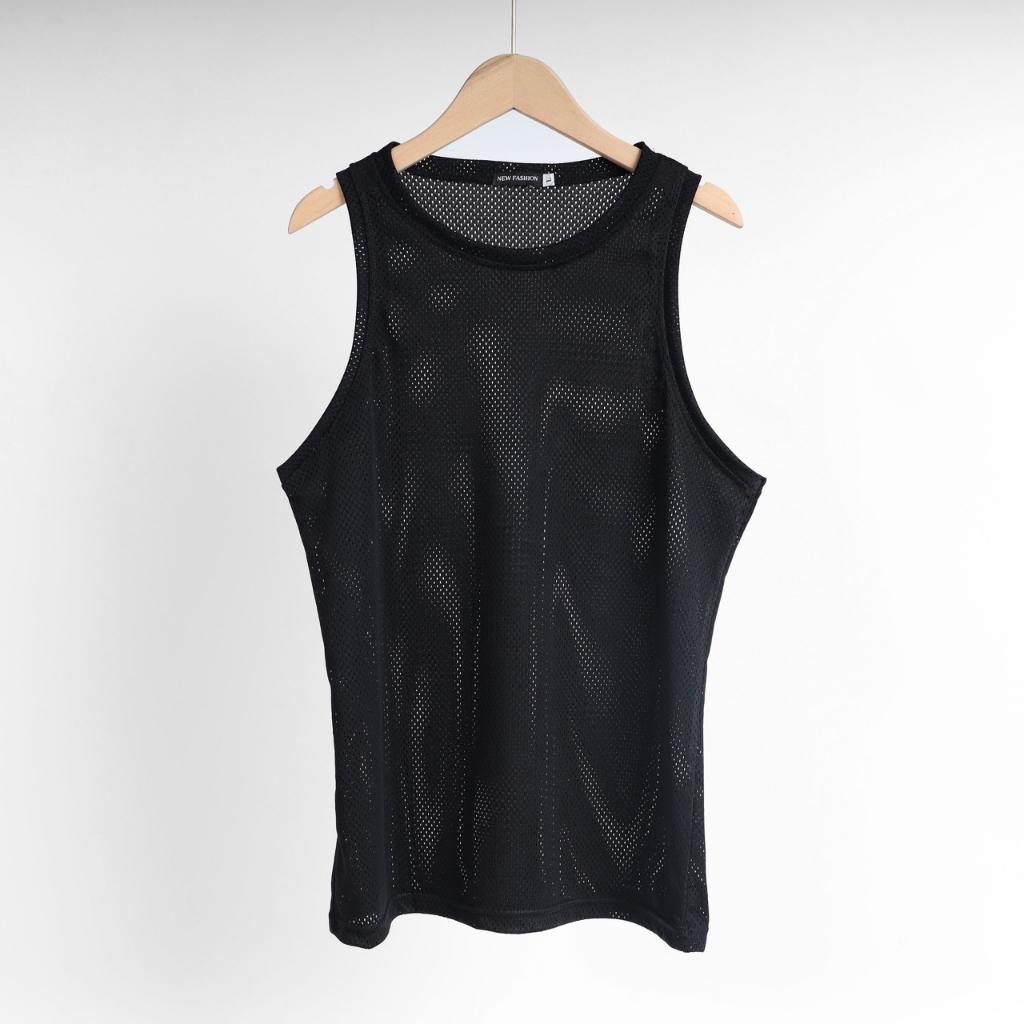 Áo thun ba lỗ lưới nam nữ mặc cực mát mùa hè