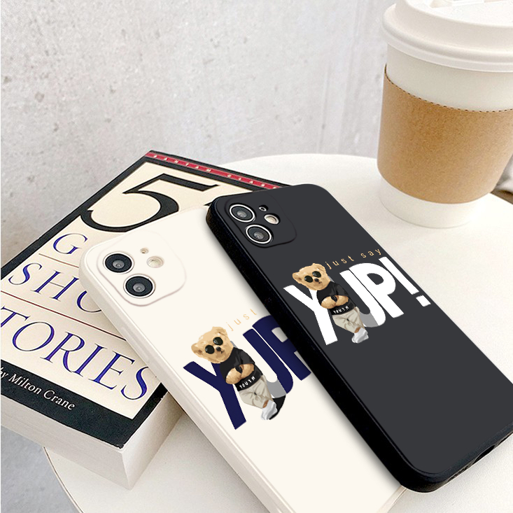 Ốp iphone Gấu nâu đeo kính sành điệu sang chảnh Yup! Đủ mã cho iphone 14 13/12/Xs/11/7/8/Plus/ProMax/xsmax