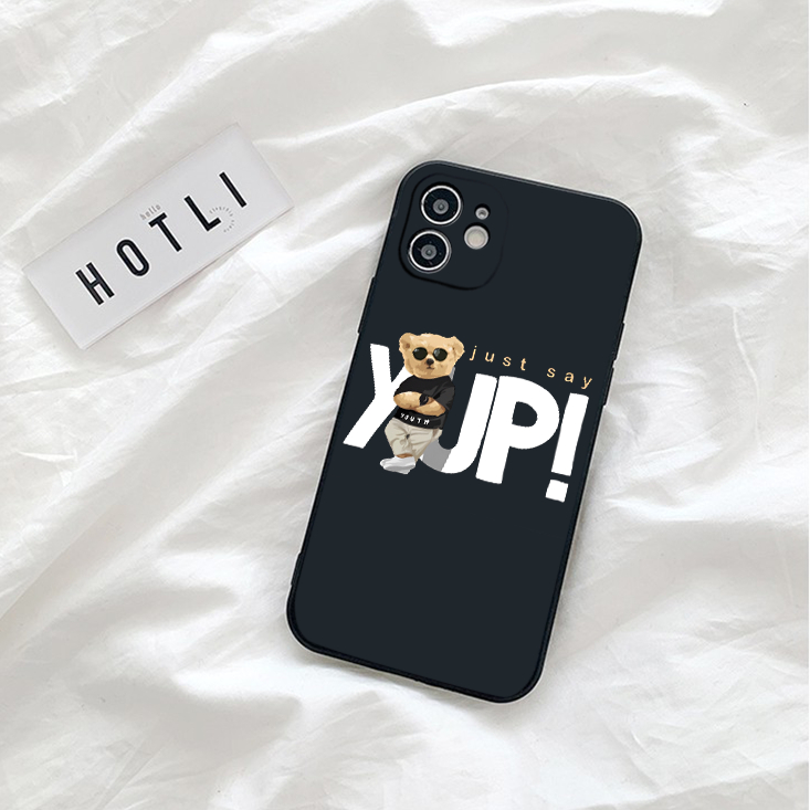 Ốp iphone Gấu nâu đeo kính sành điệu sang chảnh Yup! Đủ mã cho iphone 14 13/12/Xs/11/7/8/Plus/ProMax/xsmax