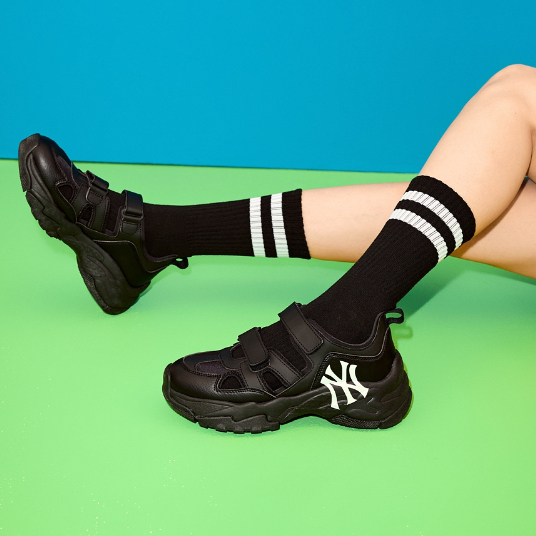 Giày thể thao MLB chính hãng big ball chunky - giày MLB quai dán thời trang nữ trend 2023 | 3ASDCH133