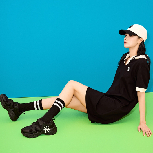 Giày thể thao MLB chính hãng big ball chunky - giày MLB quai dán thời trang nữ trend 2023 | 3ASDCH133