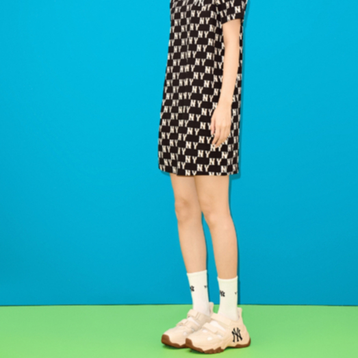 Giày thể thao MLB chính hãng big ball chunky - giày MLB quai dán thời trang nữ trend 2023 | 3ASDCH133