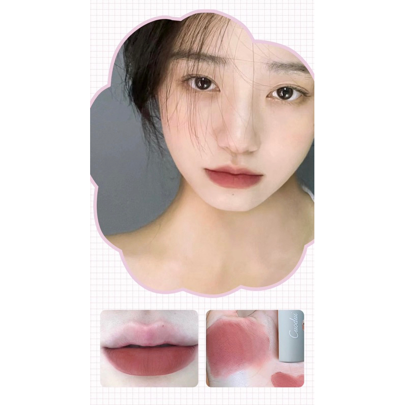 Son Tint nội địa Trung  địa Trung CuoDui Bear Velvet Matte Lip Mud không chì tự nhiên