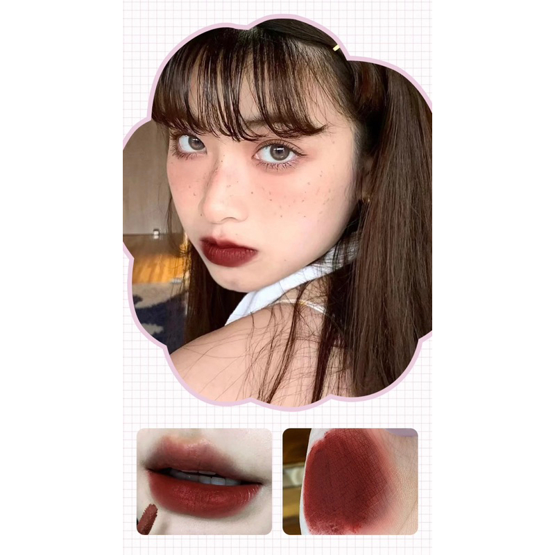 Son Tint nội địa Trung  địa Trung CuoDui Bear Velvet Matte Lip Mud không chì tự nhiên
