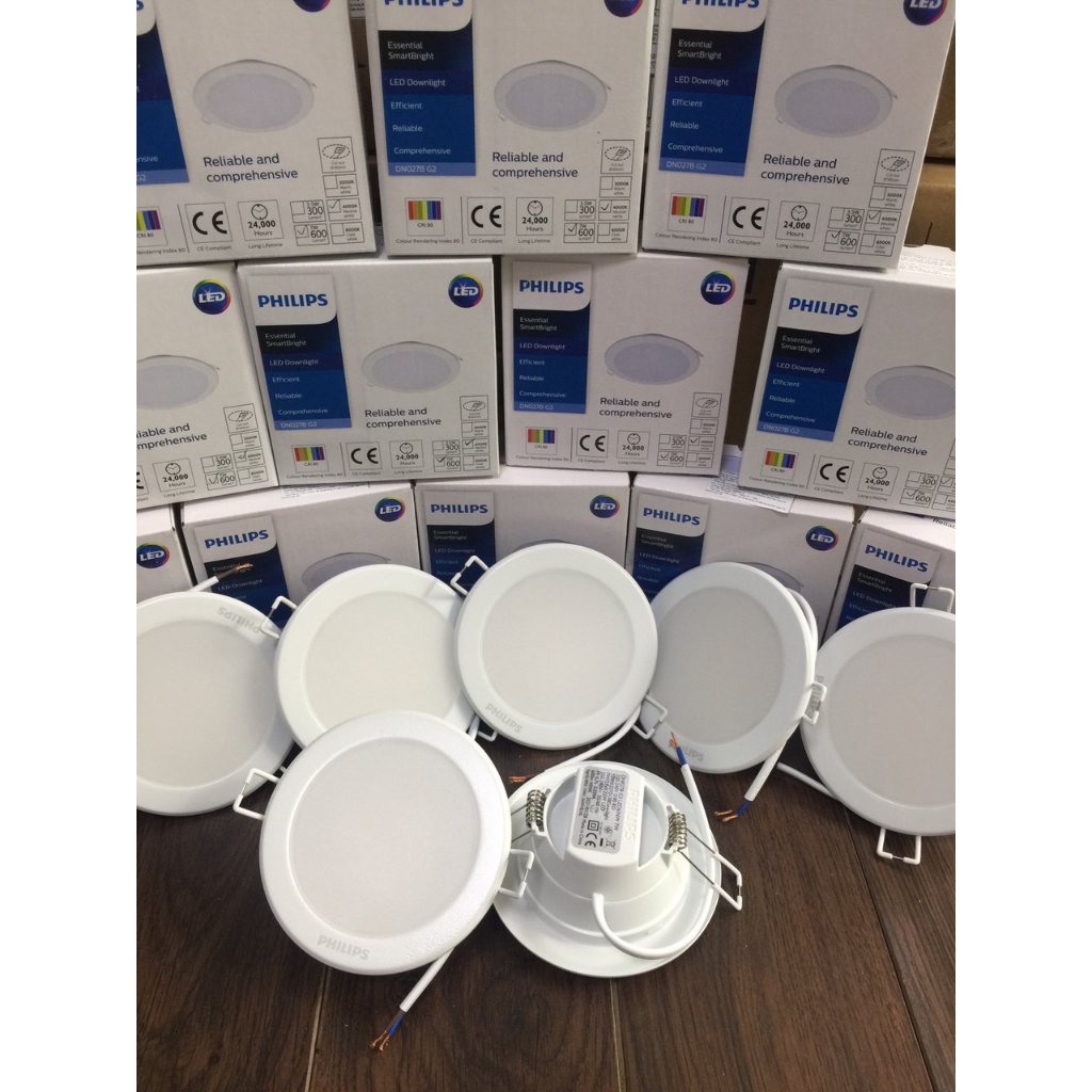 Đèn Led âm trần Philips DN027B G2 - 7W,10W,14W,17W,22W. Bh 2 năm. ÁS: trắng, vàng, trung tính
