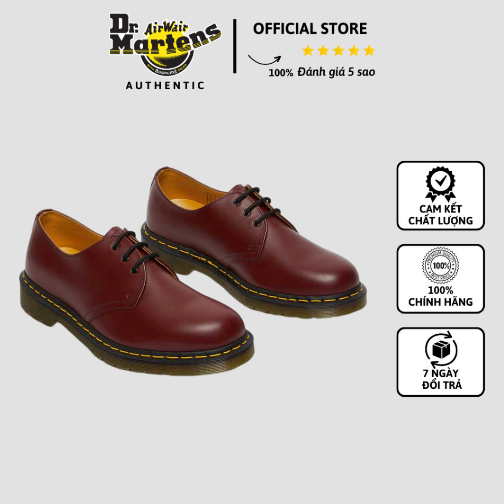 Giày Dr. Martens Chính Hãng Hoàng Phúc 1461 Smooth Leather Oxford Shoes Phong Cách Nam Nữ