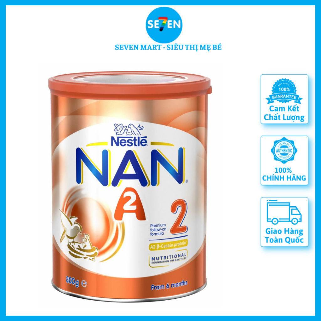 Sữa Nan A2 Úc Số 2 Hộp 800g Cho Trẻ 6 Đến 12 Tháng