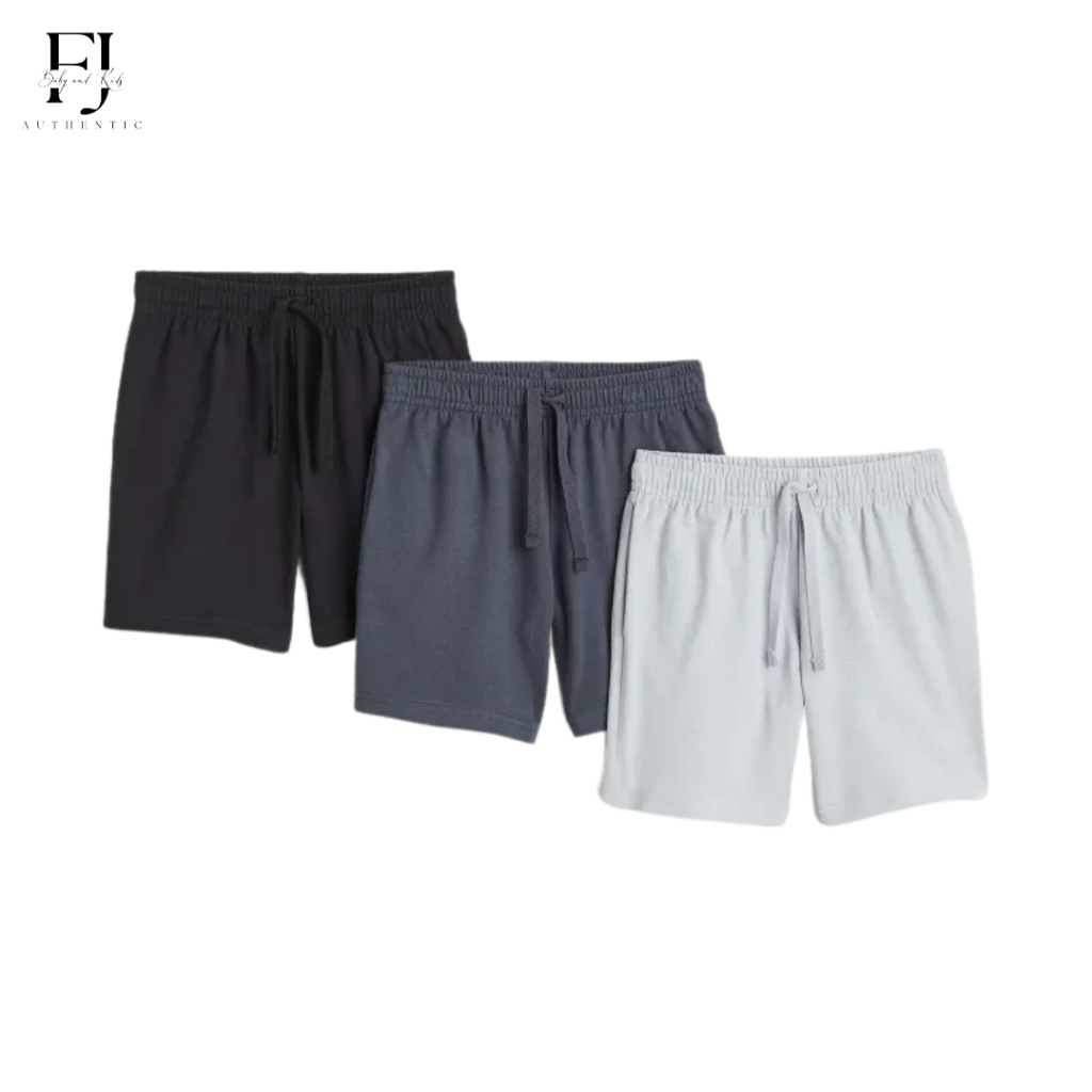 Quần đùi cotton bé trai chính hãng HM, quần đùi cho bé 6-10 tuổi Auth