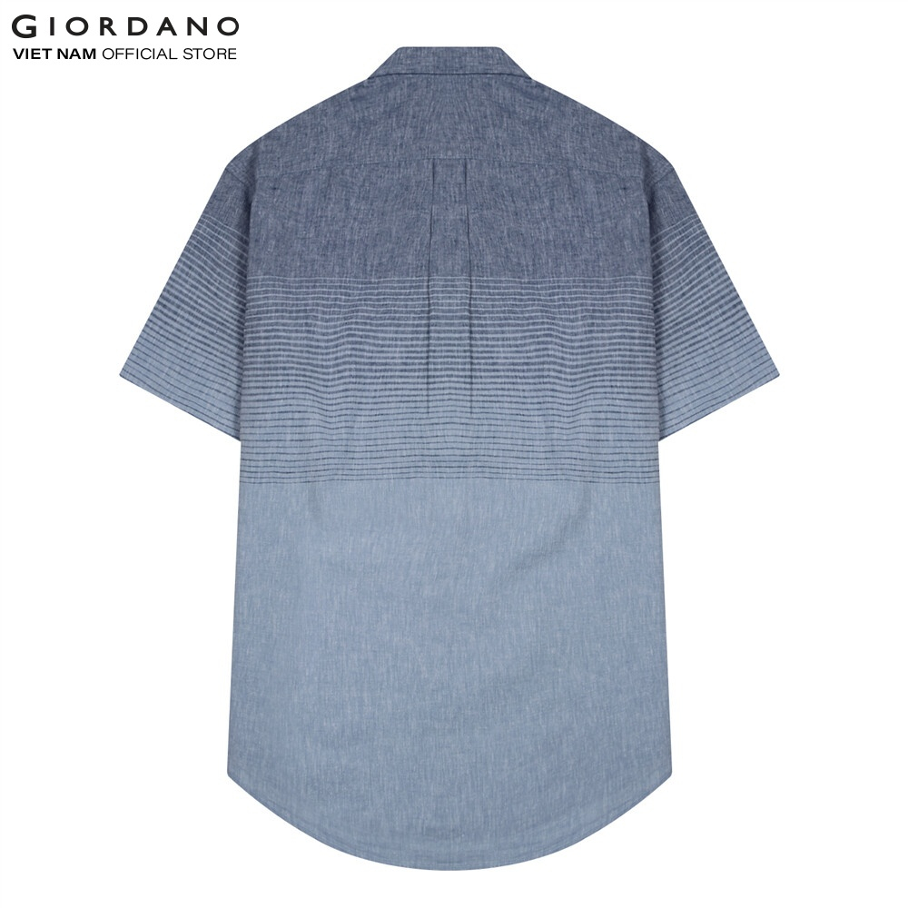 Áo Sơ Mi Tay Ngắn Nam Linen Shirt Giordano 01043247