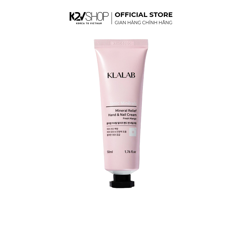 Kem Dưỡng Da Tay & Móng Tay KLALAB Mineral Relief Hand & Nail Cream 50ml - K2V Shop