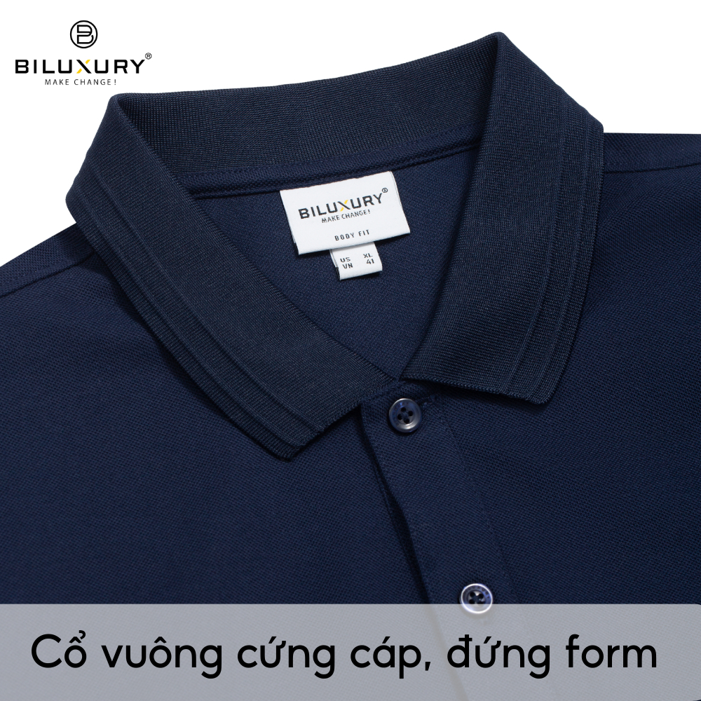 Áo Polo Nam T2 7APCB002 Biluxury Chất Liệu Nano Cao Cấp Form Slimfit Tôn Dáng