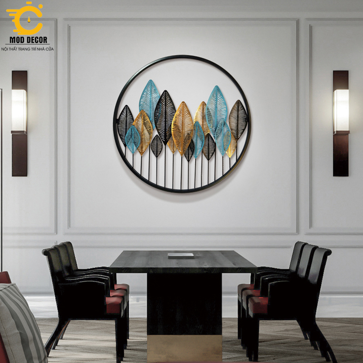 Tranh sắt treo tường trang trí MOD Decor, phong cách Bắc Âu nghệ thuật Lianzhang JJT mã 392