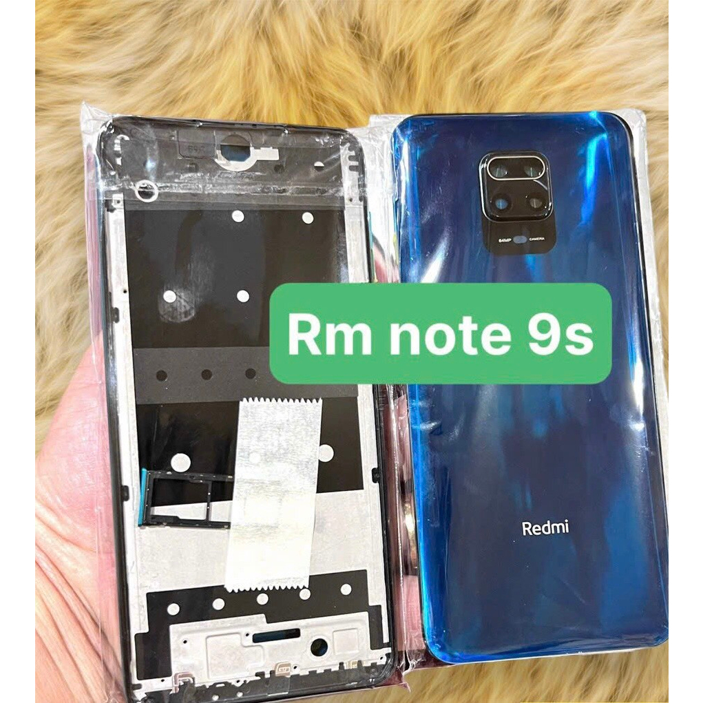 VỎ BỘ XIAOMI REDMI NOTE 9S( kèm khay sim kính cam )