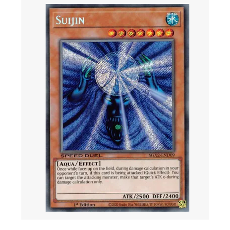 Thẻ bài Yu-Gi-Oh - Thủy Ma Thần - Sujin - Tiếng Anh - KONAMI - Hàng chính hãng
