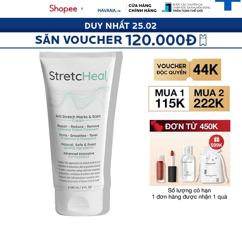 Kem Chống Rạn StretcHeal Chính Hãng Made in USA 180ml