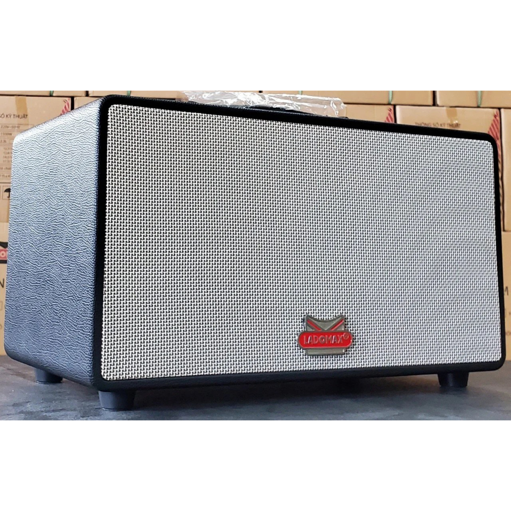 Loa Karaoke xách tay Ladomax X-216 | Công suất 150W, Bluetooth 5.0, 2 Loa Bass 16cm, Pin 6h,Tặng kèm 2 micro không dây