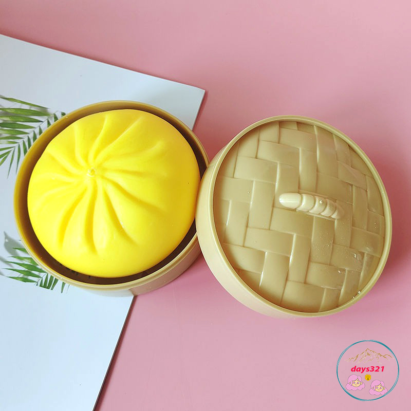 Đồ chơi Squishy bánh bao giải trí