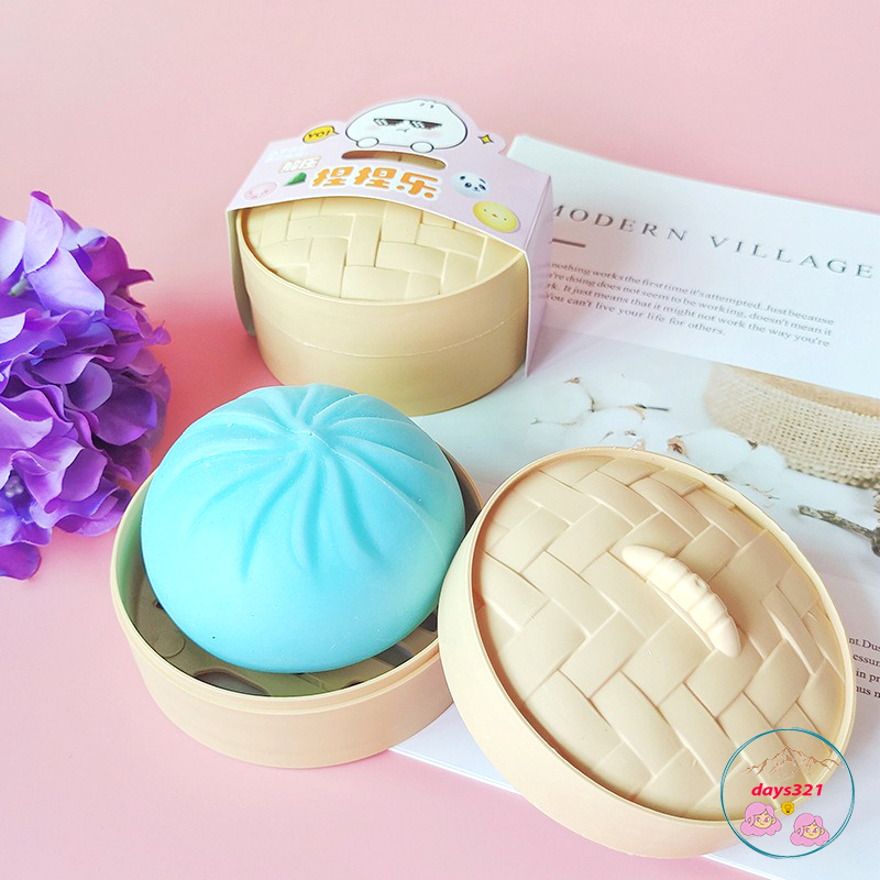 Đồ chơi Squishy bánh bao giải trí