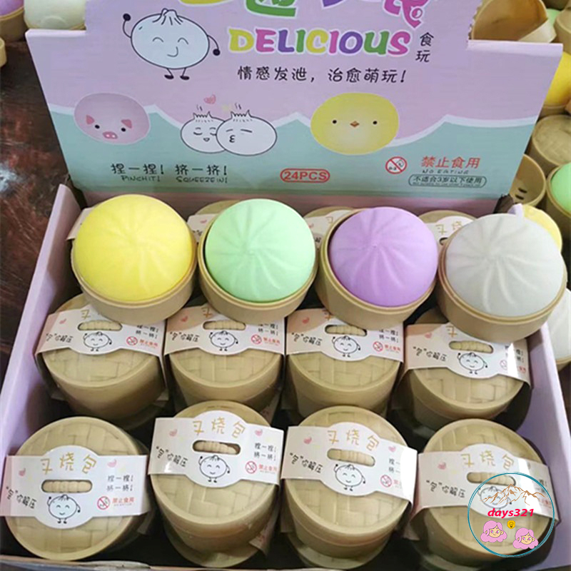 Bánh Bao Size Lớn Đồ Chơi Giảm Stress Mô Hình Bóp Nén Bằng Mềm Dẻo - Giúp Giải Toả Căng Thẳng