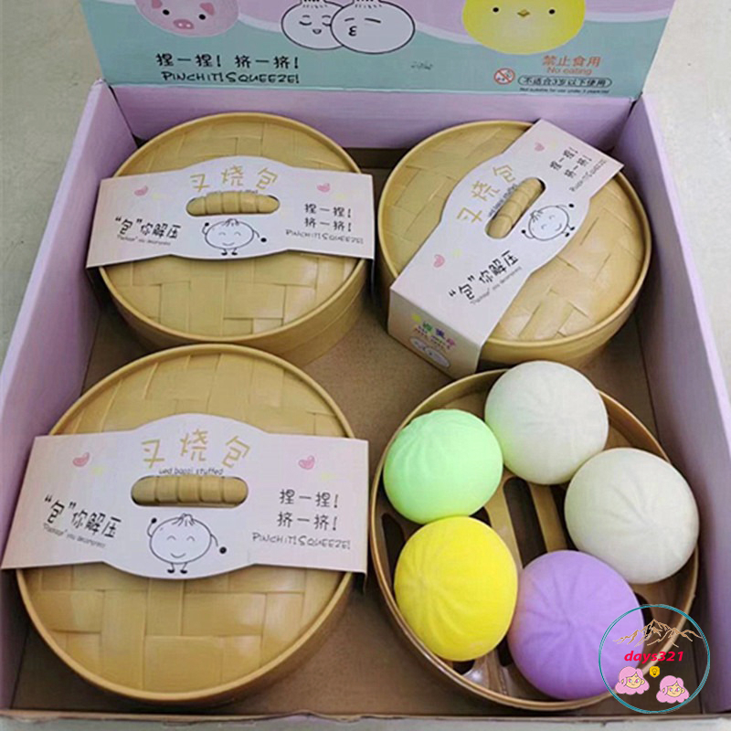 Bánh Bao Size Lớn Đồ Chơi Giảm Stress Mô Hình Bóp Nén Bằng Mềm Dẻo - Giúp Giải Toả Căng Thẳng