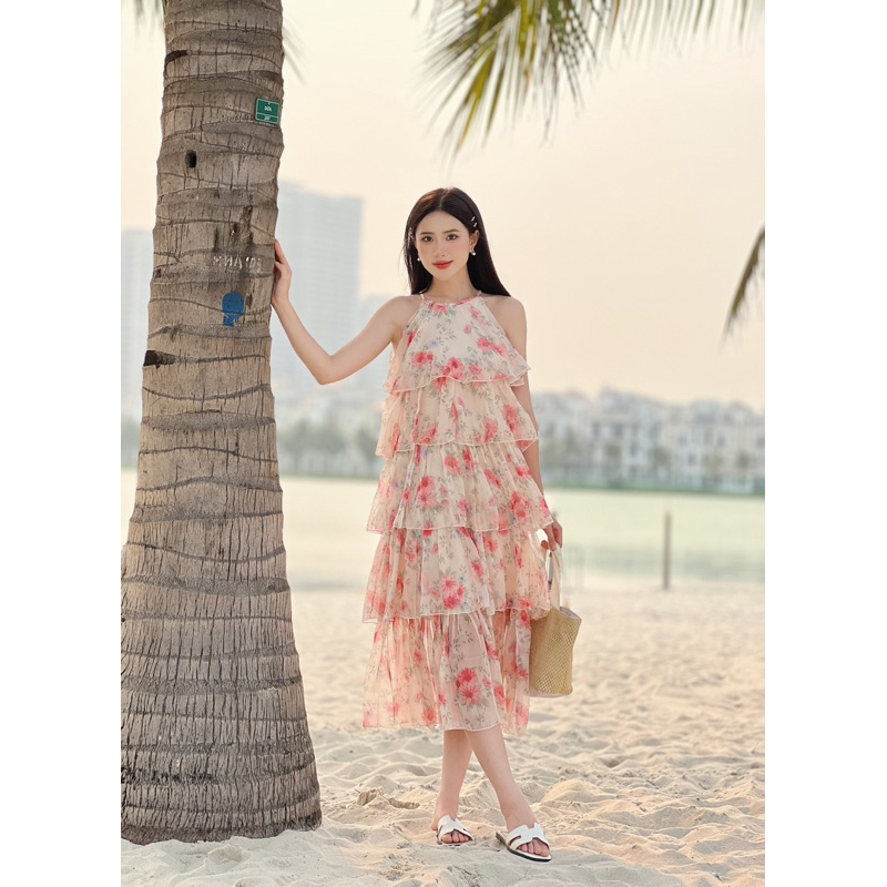 Váy tơ 5 tầng Lissa dress by ELVY DESIGN