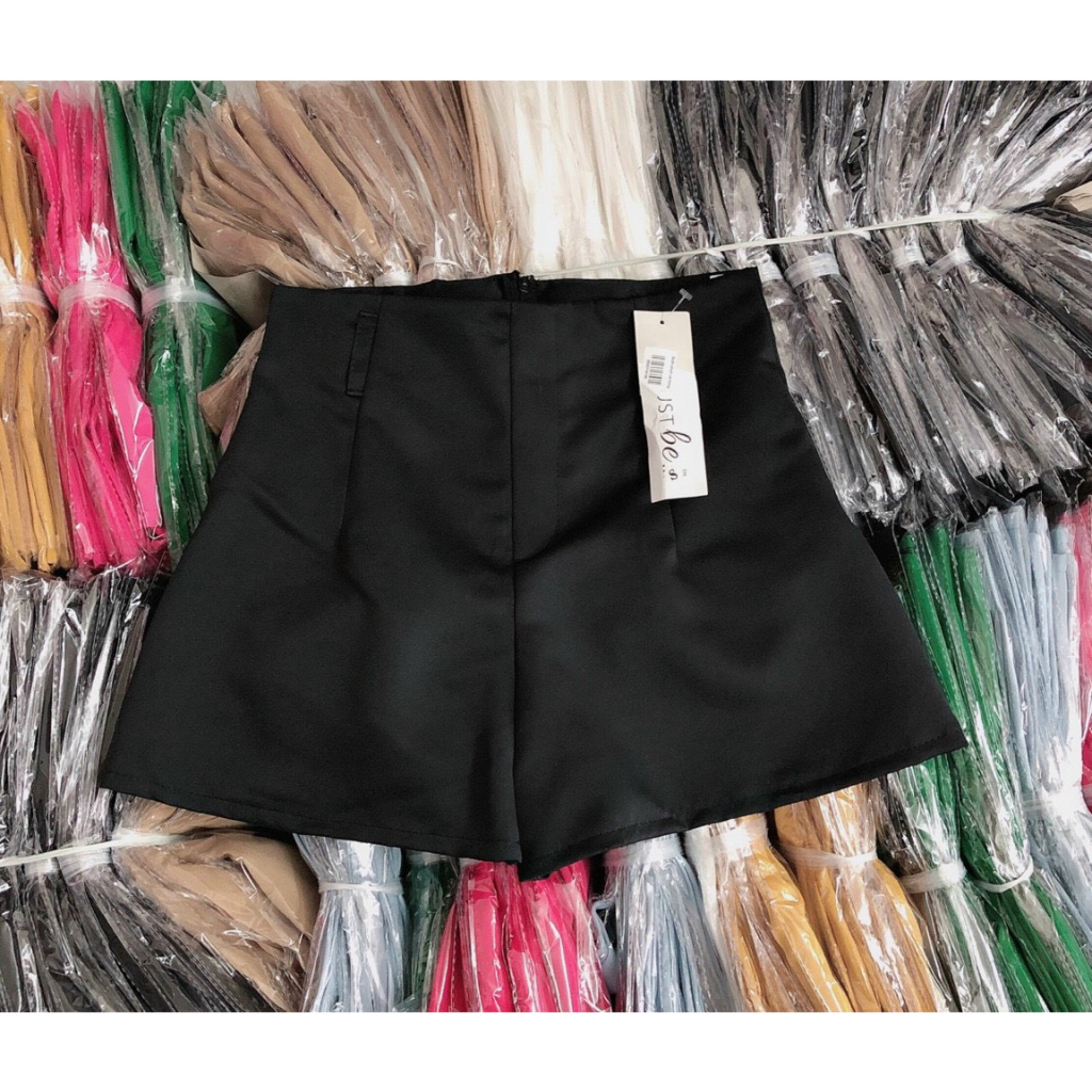 Quần short tapta nữ vải phi bóng chít eo utrrb