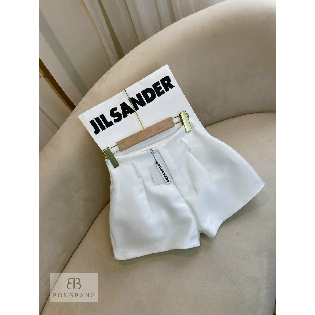 Quần short tapta nữ vải phi bóng chít eo utrrb